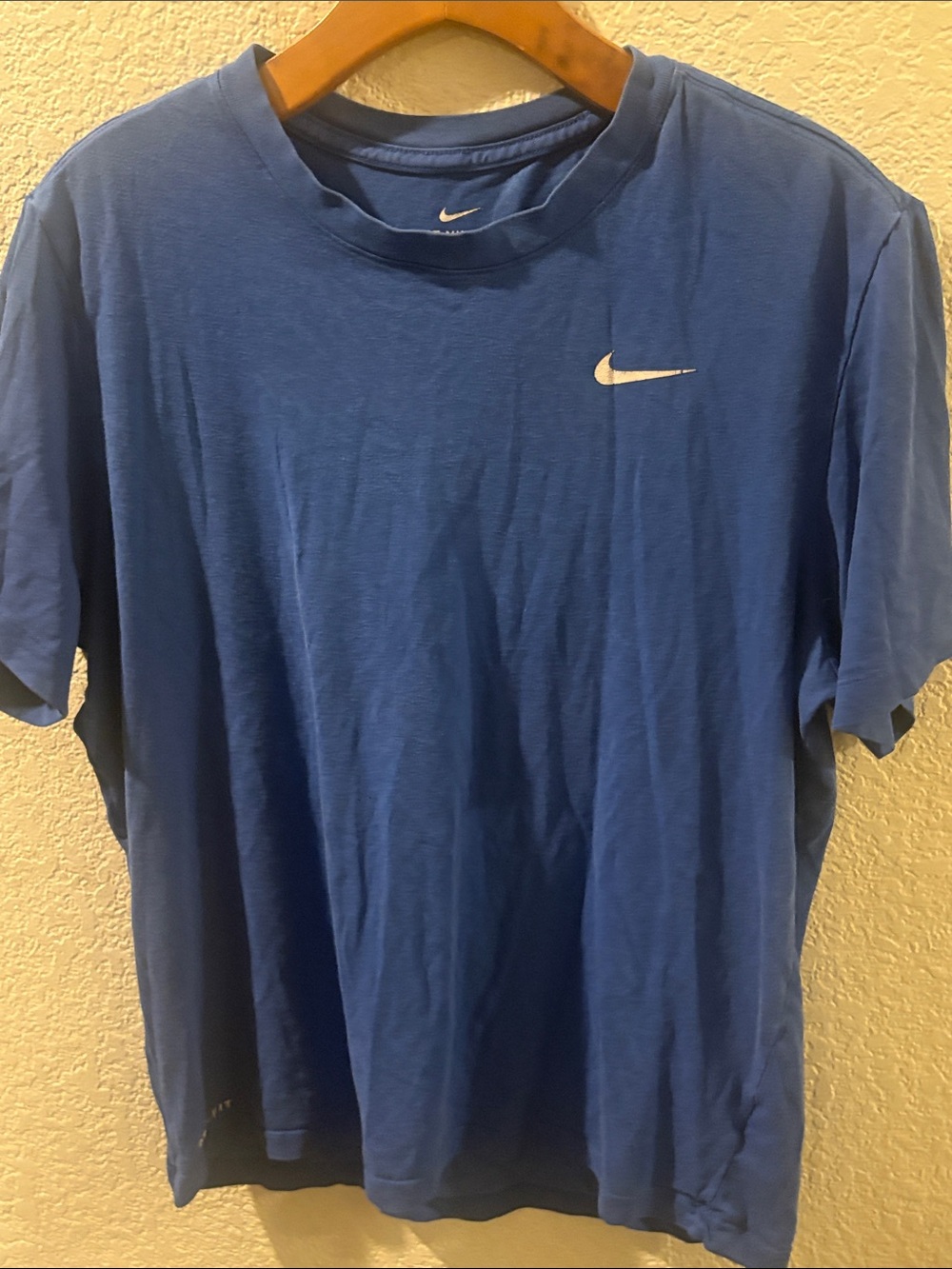 Nike Blue Short-Sleeve Tee with White Nike logo